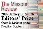 The Missouri Review's Jeffrey E. Smith Editors' Prize