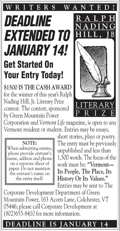 Ralph Nading Hill, Jr. Literary Prize