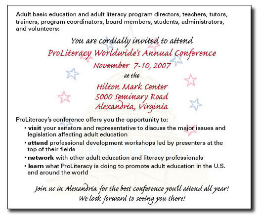 ProLiteracy Worldwide Annual Conference
